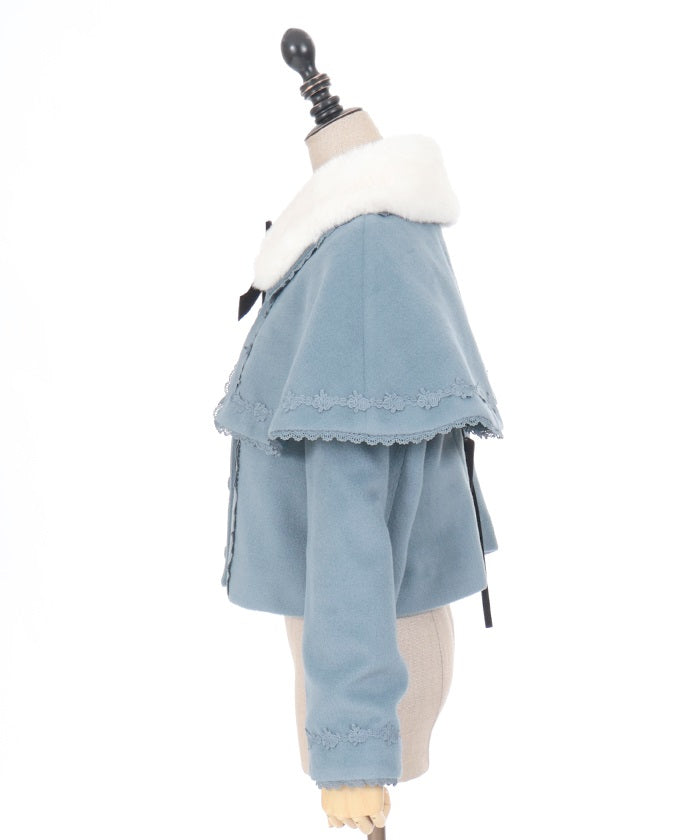 Short Coat with Cape (Made to Order) – axes femme from JAPAN
