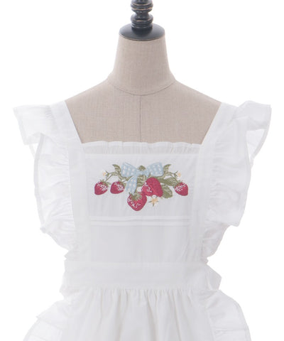 Classic Berry Embroidery Apron