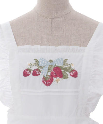 Classic Berry Embroidery Apron