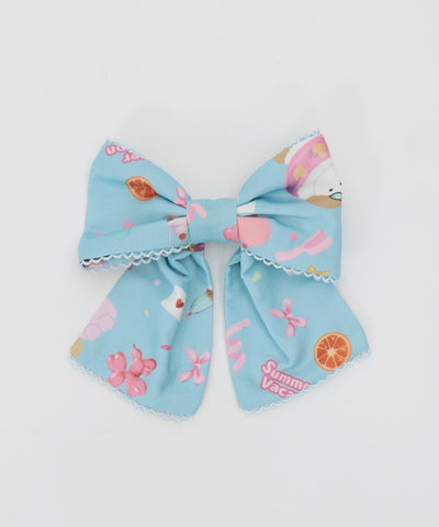 Happy Vacance Pattern Barrette Clip