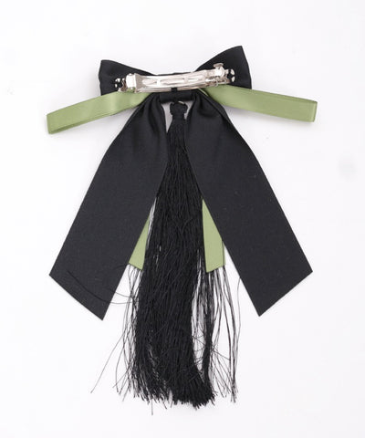 Tassel Ribbon Barrette Clip Set