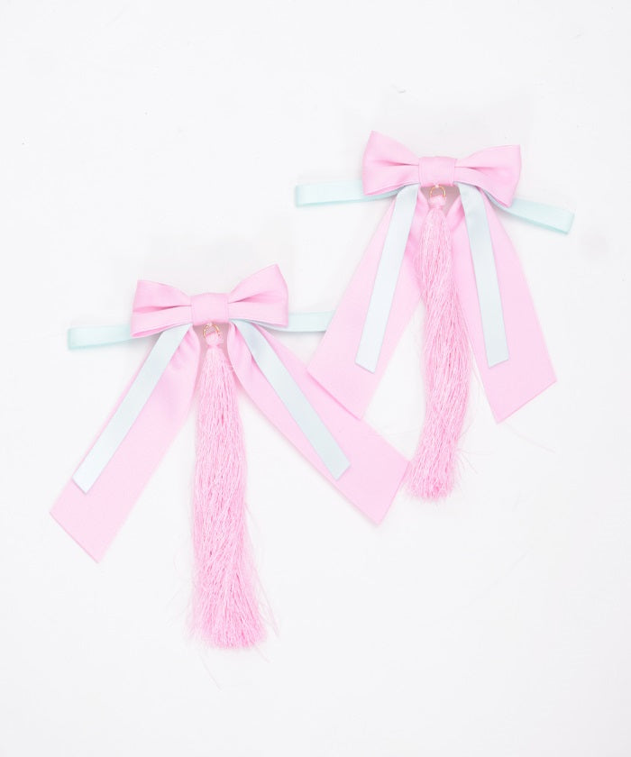 Tassel Ribbon Barrette Clip Set