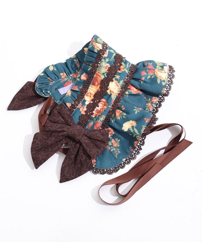 Antique Rose Pattern Half Bonnet – axes femme from JAPAN