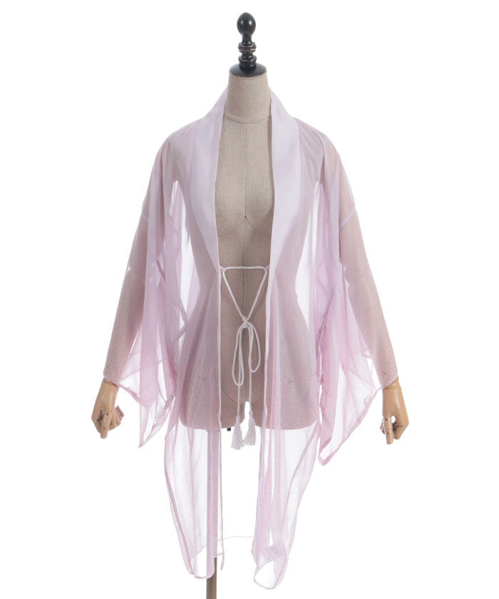 Sakura Pattern Sheer Kimono Style Haori – axes femme from JAPAN