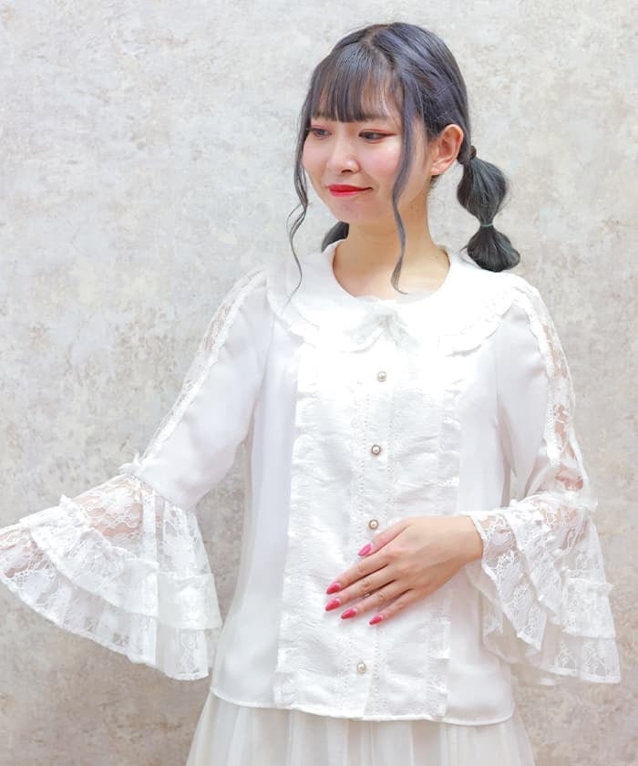 Lacy Princess Sleeves Blouse (Pre-order)