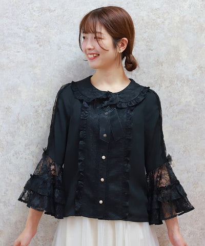 Lacy Princess Sleeves Blouse (Pre-order)