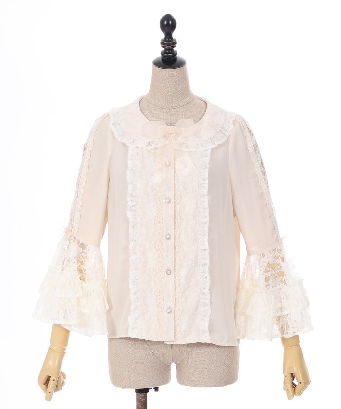 Lacy Princess Sleeves Blouse – axes femme from JAPAN