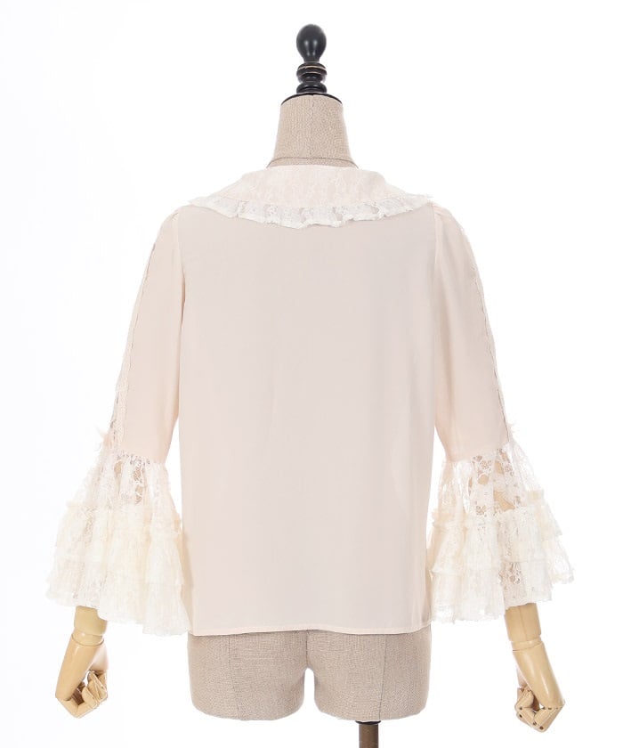 Lacy Princess Sleeves Blouse – axes femme from JAPAN