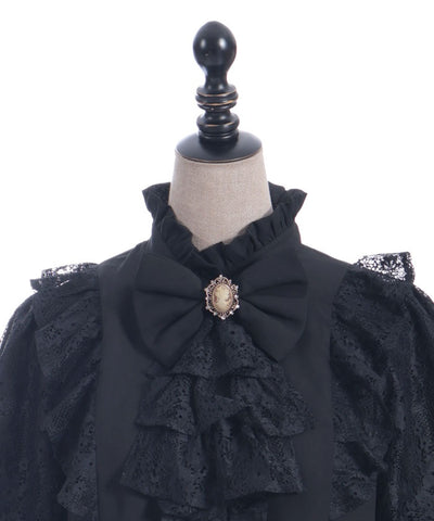 Classical Lacy Short Sleeve Blouse
