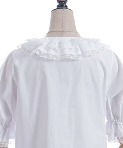 Heart Frill Puff Sleeve Blouse