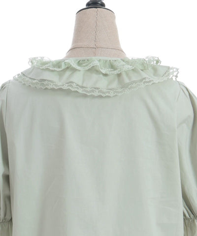 Heart Frill Puff Sleeve Blouse