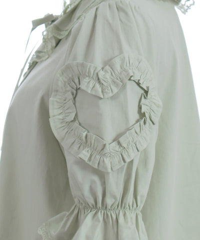 Heart Frill Puff Sleeve Blouse