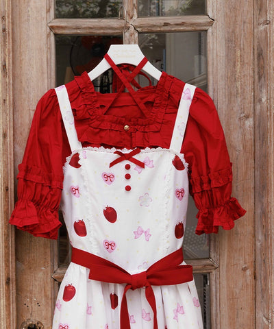 Square Neck Cotton Blouse (Time-limited Price)