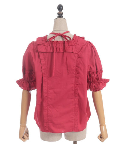Square Neck Cotton Blouse (Time-limited Price)