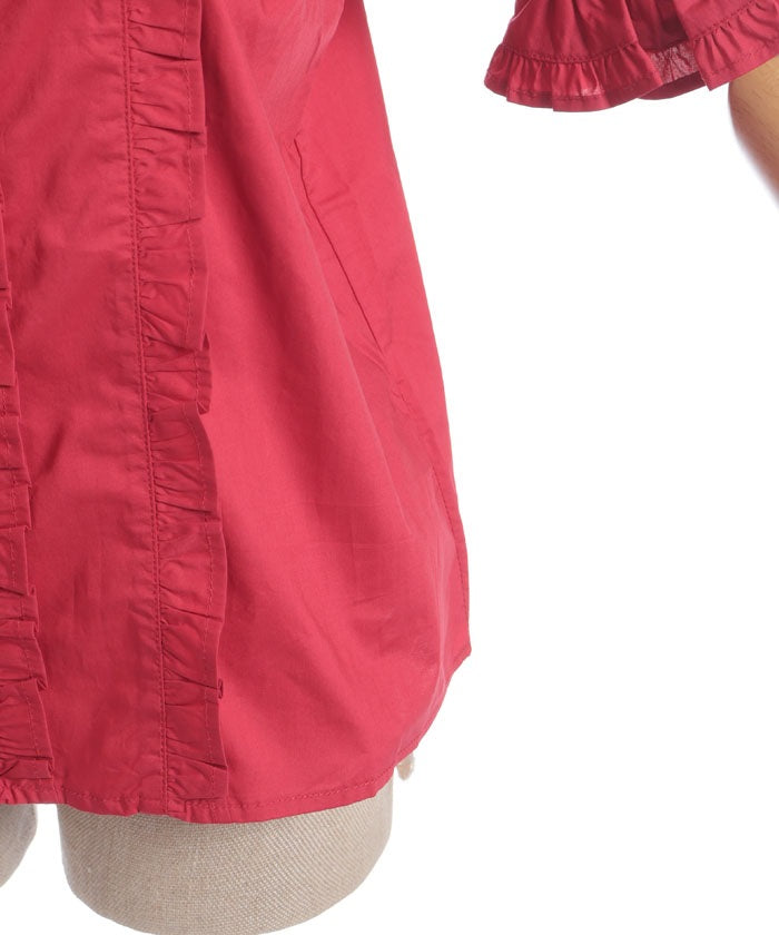 Square Neck Cotton Blouse (Time-limited Price)