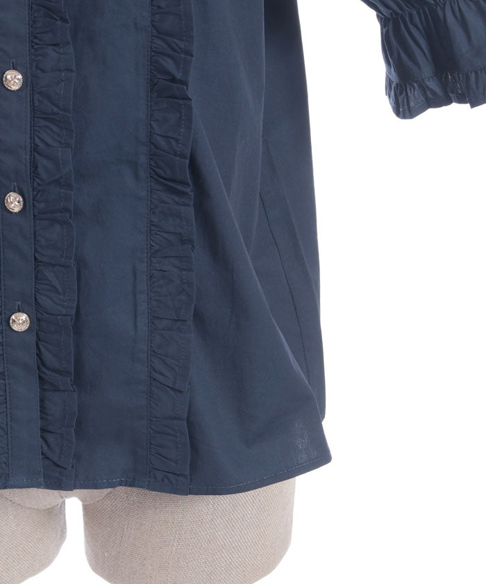 Square Neck Cotton Blouse (Time-limited Price)