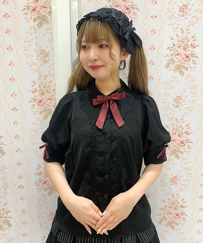 Bat Collar Short Sleeve Blouse (Time-limited Price)