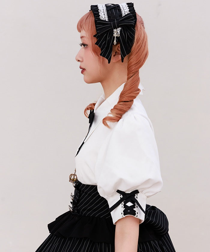 Bat Collar Short Sleeve Blouse (Time-limited Price)