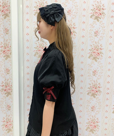 Bat Collar Short Sleeve Blouse (Time-limited Price)