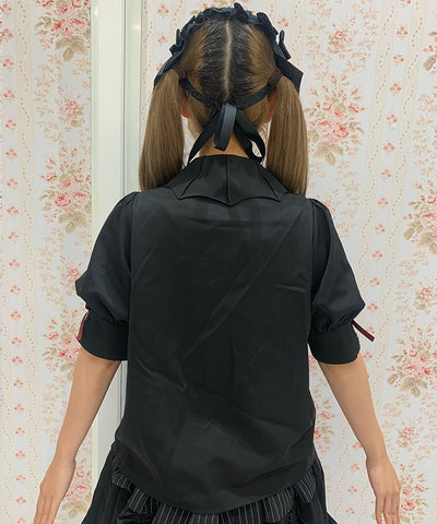 Bat Collar Short Sleeve Blouse (Time-limited Price)
