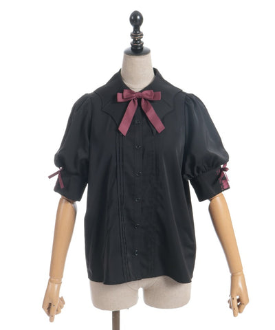 Bat Collar Short Sleeve Blouse (Time-limited Price)