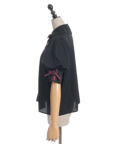 Bat Collar Short Sleeve Blouse (Time-limited Price)