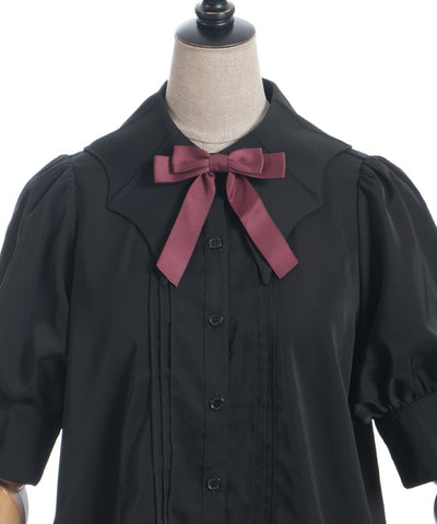 Bat Collar Short Sleeve Blouse (Time-limited Price)