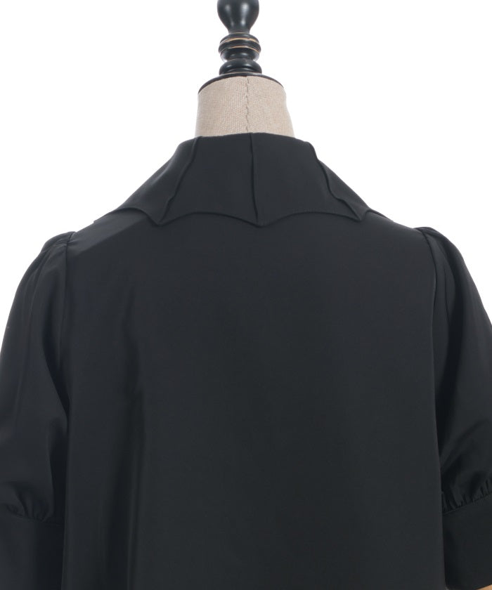 Bat Collar Short Sleeve Blouse (Time-limited Price)