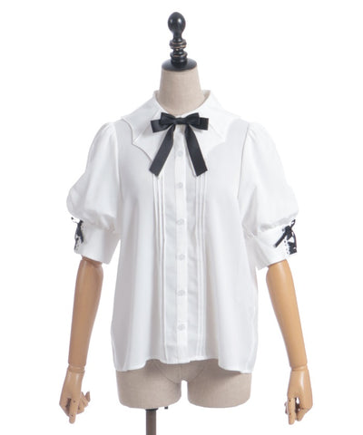 Bat Collar Short Sleeve Blouse (Time-limited Price)