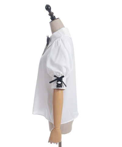 Bat Collar Short Sleeve Blouse (Time-limited Price)