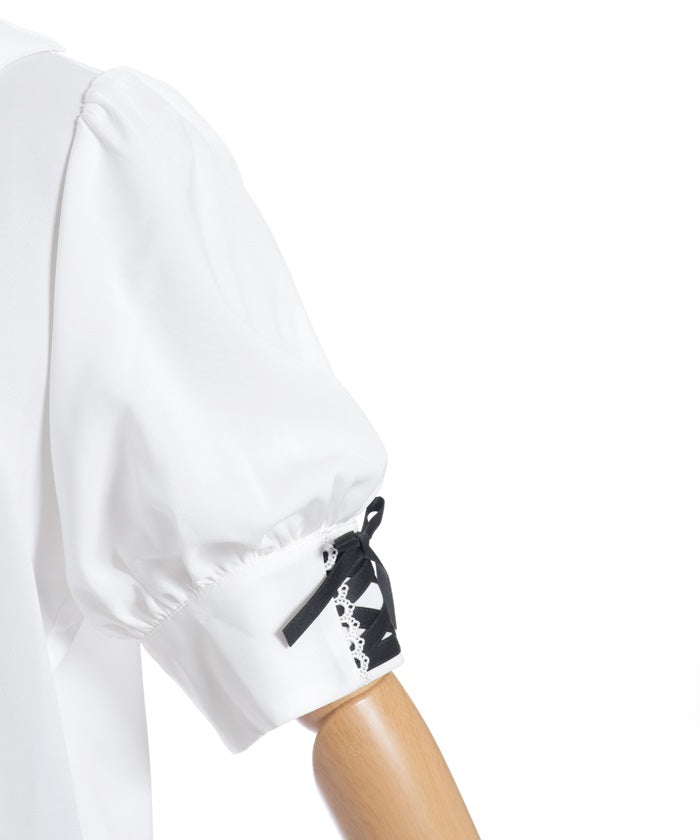 Bat Collar Short Sleeve Blouse (Time-limited Price)