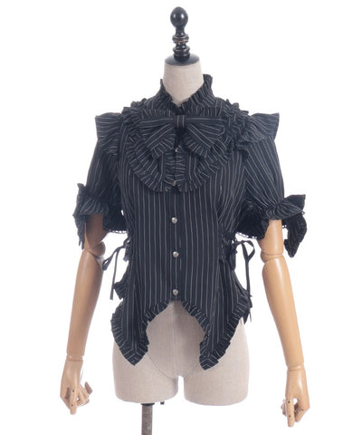 Striped Ribbon Blouse