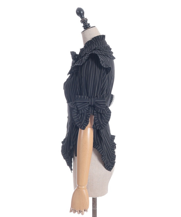 Striped Ribbon Blouse