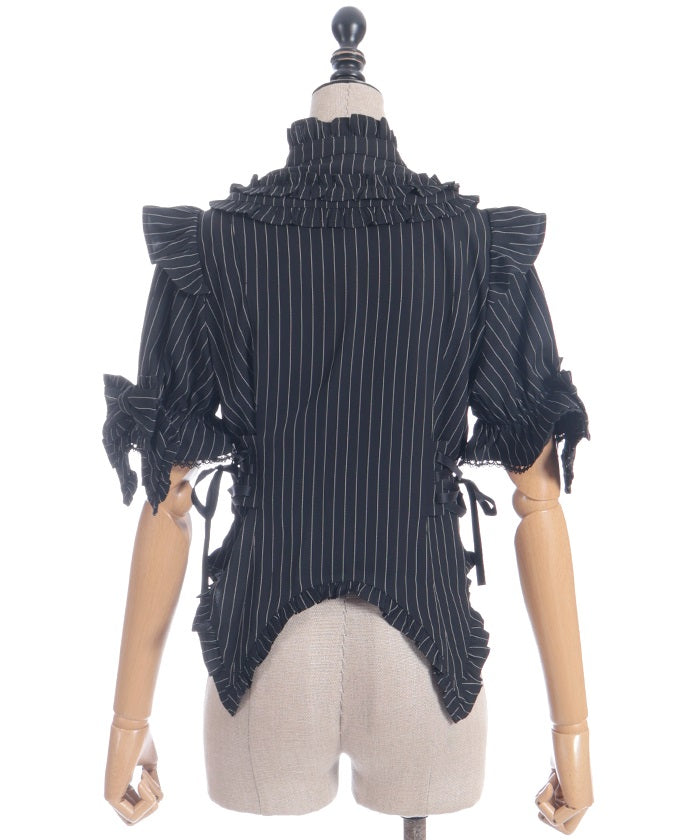 Striped Ribbon Blouse