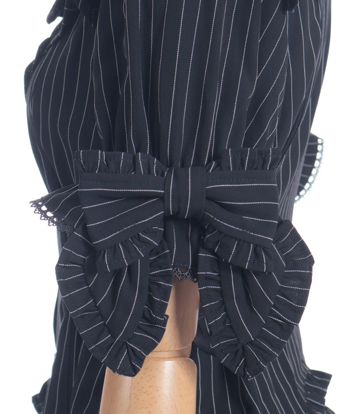 Striped Ribbon Blouse