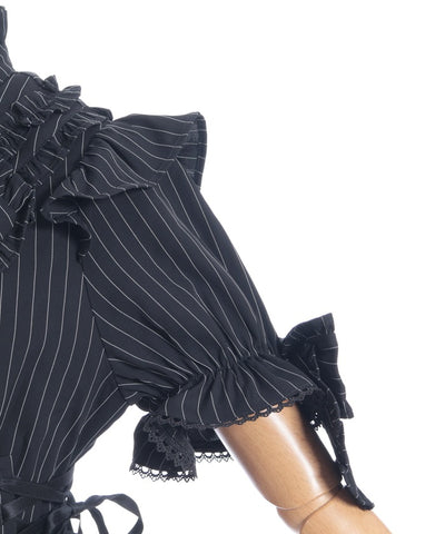 Striped Ribbon Blouse