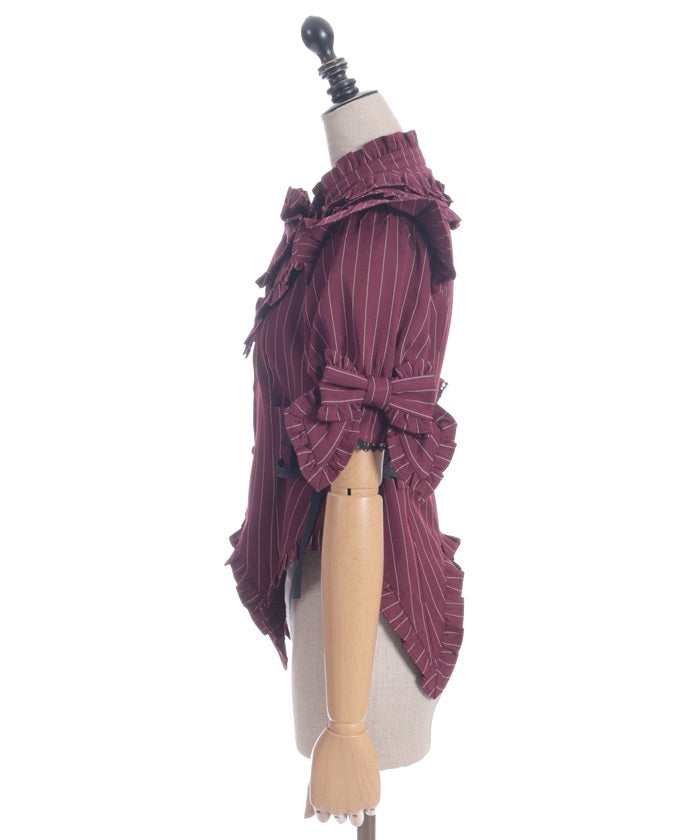 Striped Ribbon Blouse