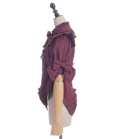 Striped Ribbon Blouse