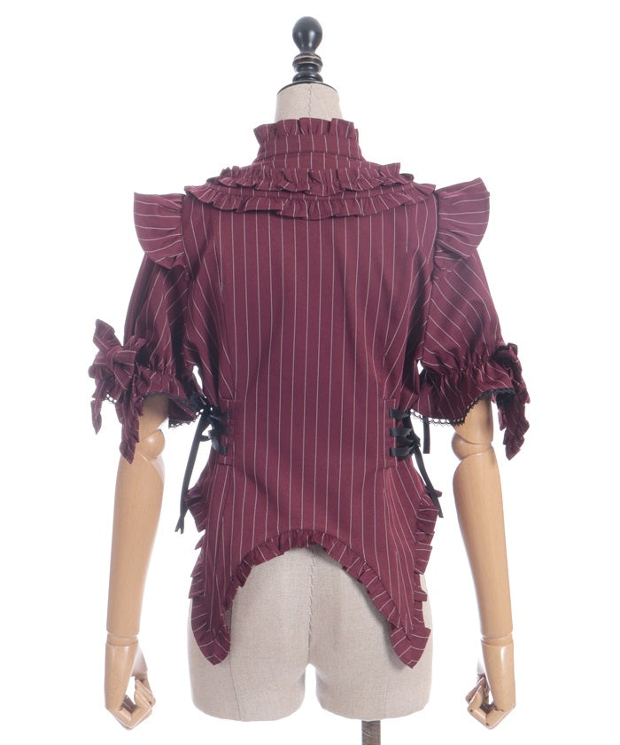 Striped Ribbon Blouse