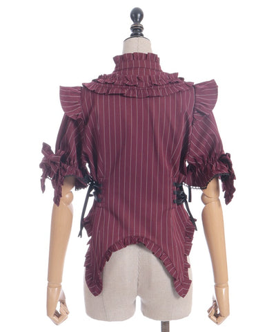 Striped Ribbon Blouse
