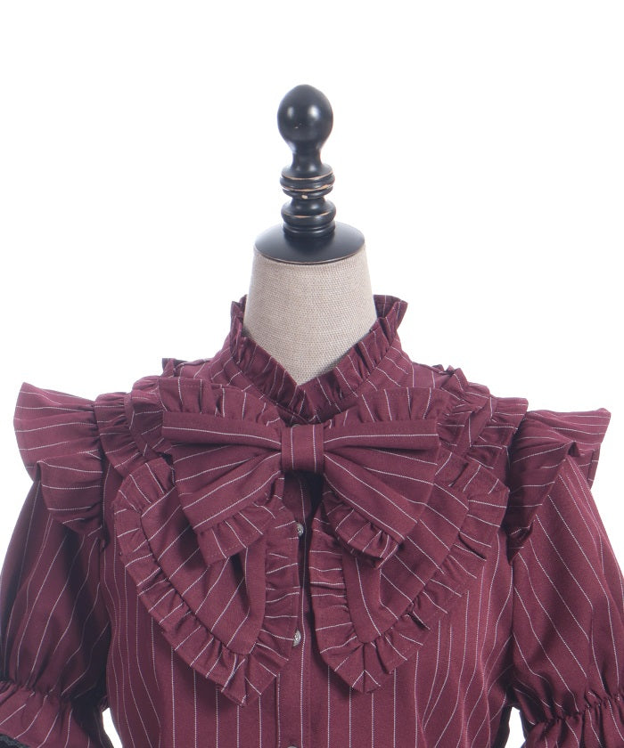 Striped Ribbon Blouse