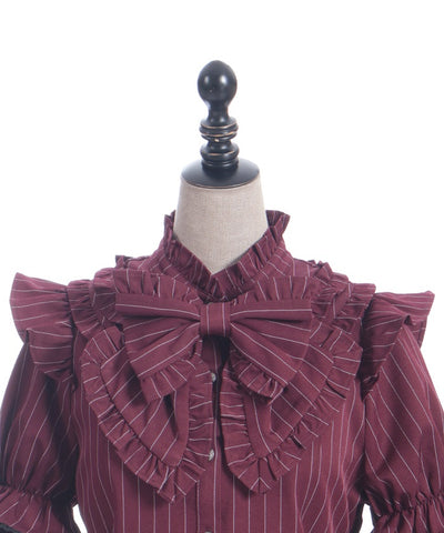 Striped Ribbon Blouse