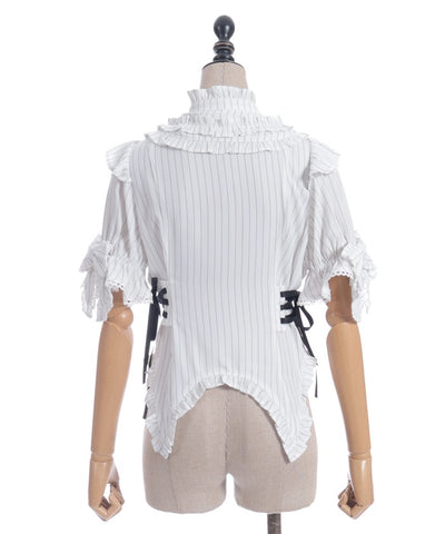 Striped Ribbon Blouse