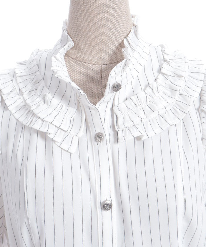 Striped Ribbon Blouse