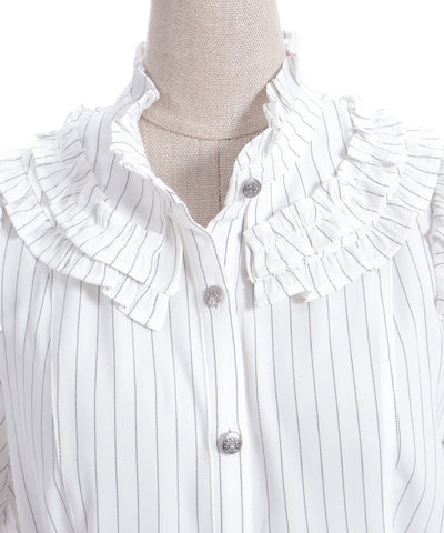 Striped Ribbon Blouse