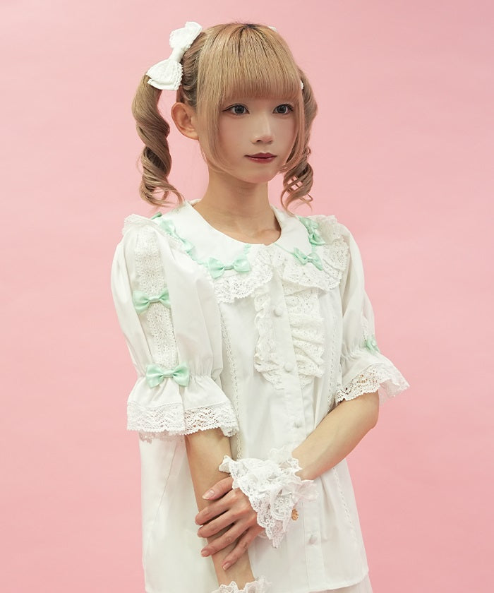 Color Scheme Ribbon Blouse (Pre-order) – axes femme from JAPAN