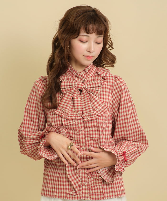 Plaid Pattern Blouse