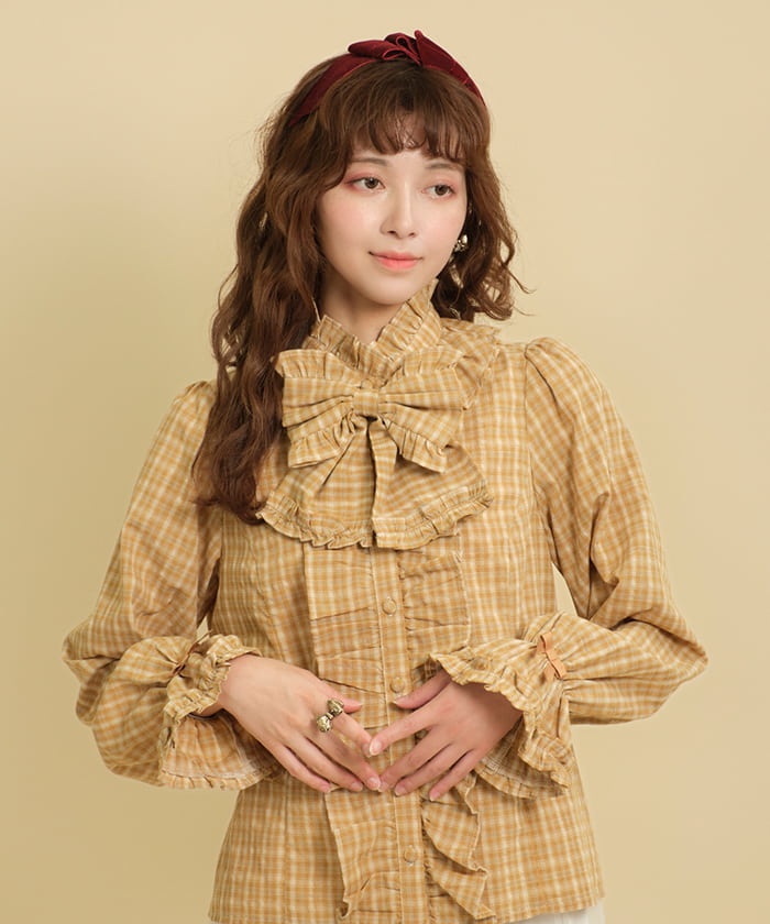 Plaid Pattern Blouse