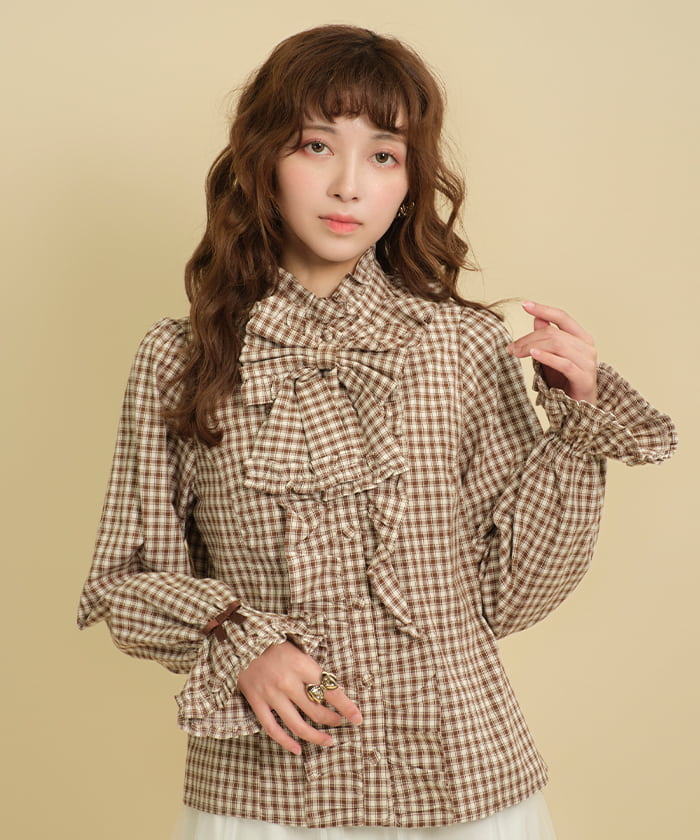 Plaid Pattern Blouse