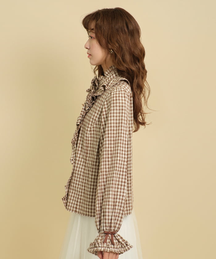 Plaid Pattern Blouse